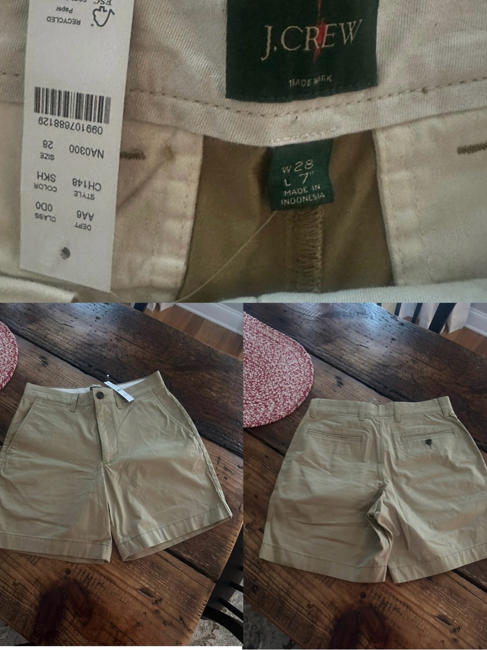 J. Crew Khaki Chino Shorts - Light Tan